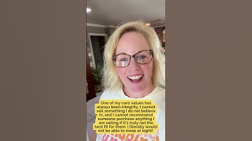 One of my core values has always been integrity.