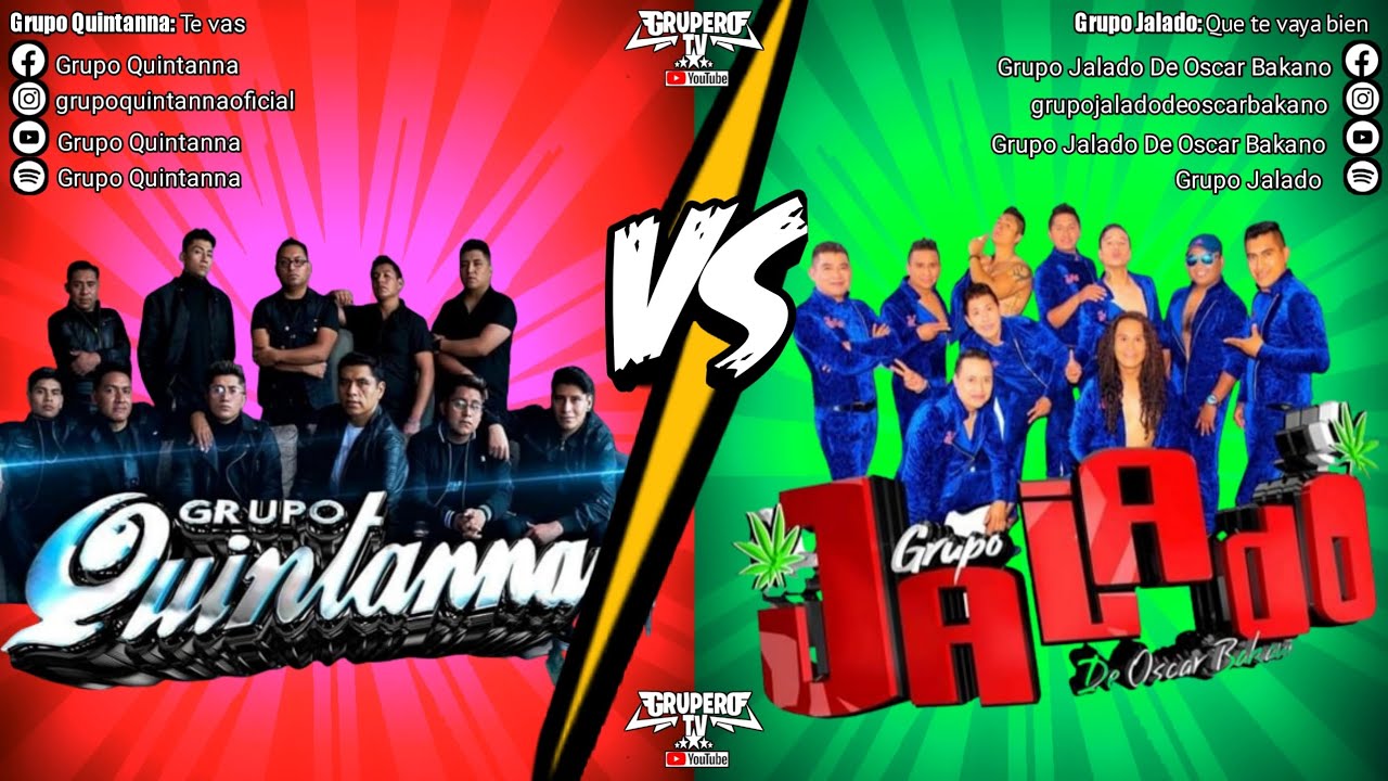 Lo mejor de la cumbia sonidera/Grupo Quintanna vs Grupo Jalado/ ¿Cuál es tu favorito?