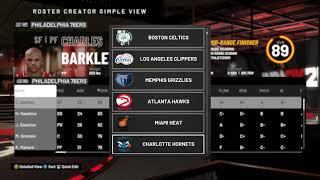 NBA 2K20 Season 1989-1990 LOGO Sixers to Nets