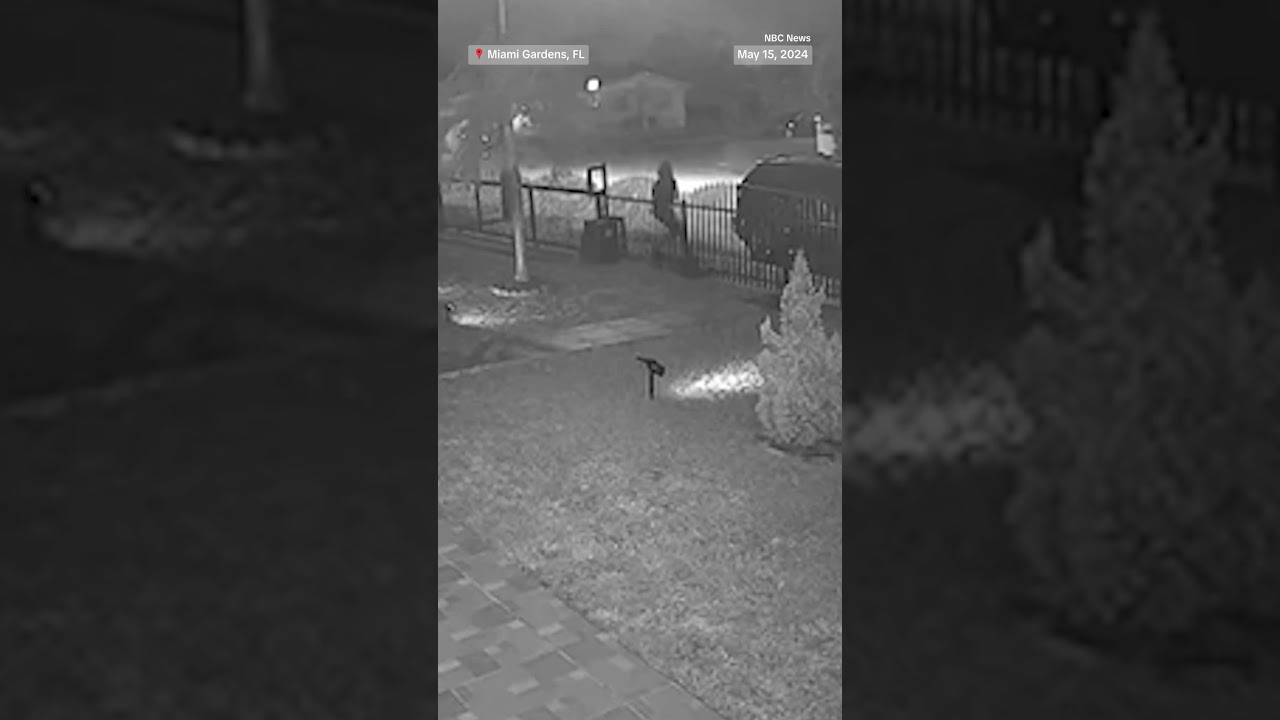 Doorbell video shows high-powered weapons being fired in Florida neighborhood Doorbell video shows high-powered weapons being fired in Florida neighborhood