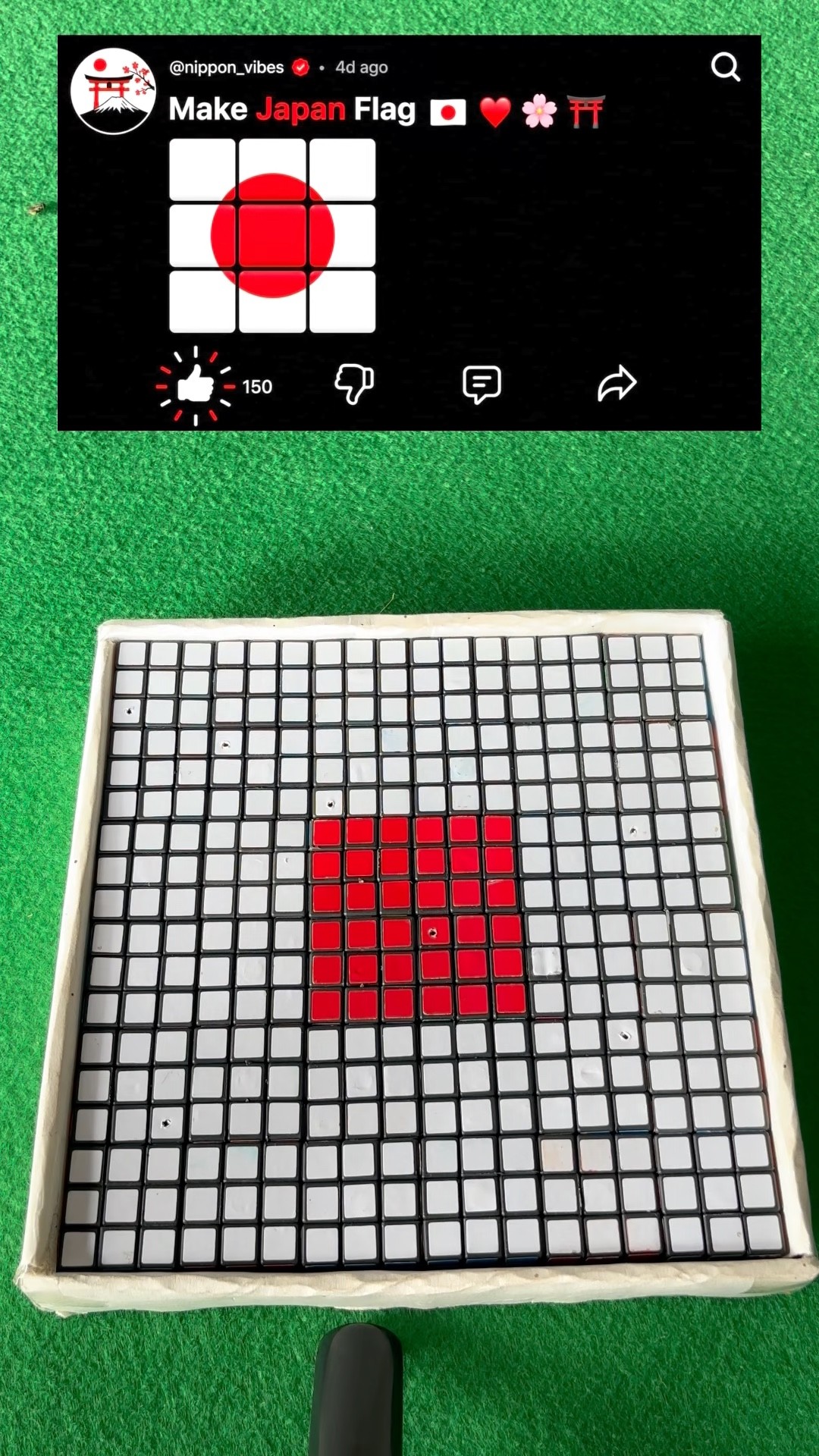 Making Japan Flag 🇯🇵! What's NeXT's ? #japan #flag #ytshorts