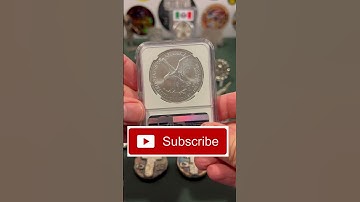 NGCX MS 10 American Silver Eagle - New Coin Grading System First Day of Issue #shorts