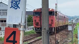 JR城端線 城端行き　14:35鎌塚踏切通過 2021.8.1