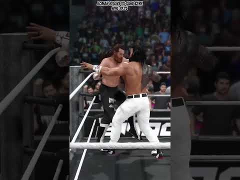 رومان رينز ضد سامي زين Wwe2k25gameplay Romanreigns Samizayn