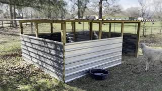Sheep Goat Barn House Under $200.00 10 by 12 Feet DIY