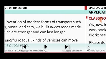 CLASS 4 BLOCK 18.1 EVOLUTION OF TRANSPORT, SOCIAL SCIENCE