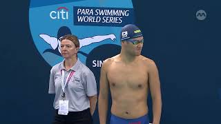 Colin Soon earns 430 points in 100m Backstroke Heat 3 | Citi Para Swimming World Series 2024