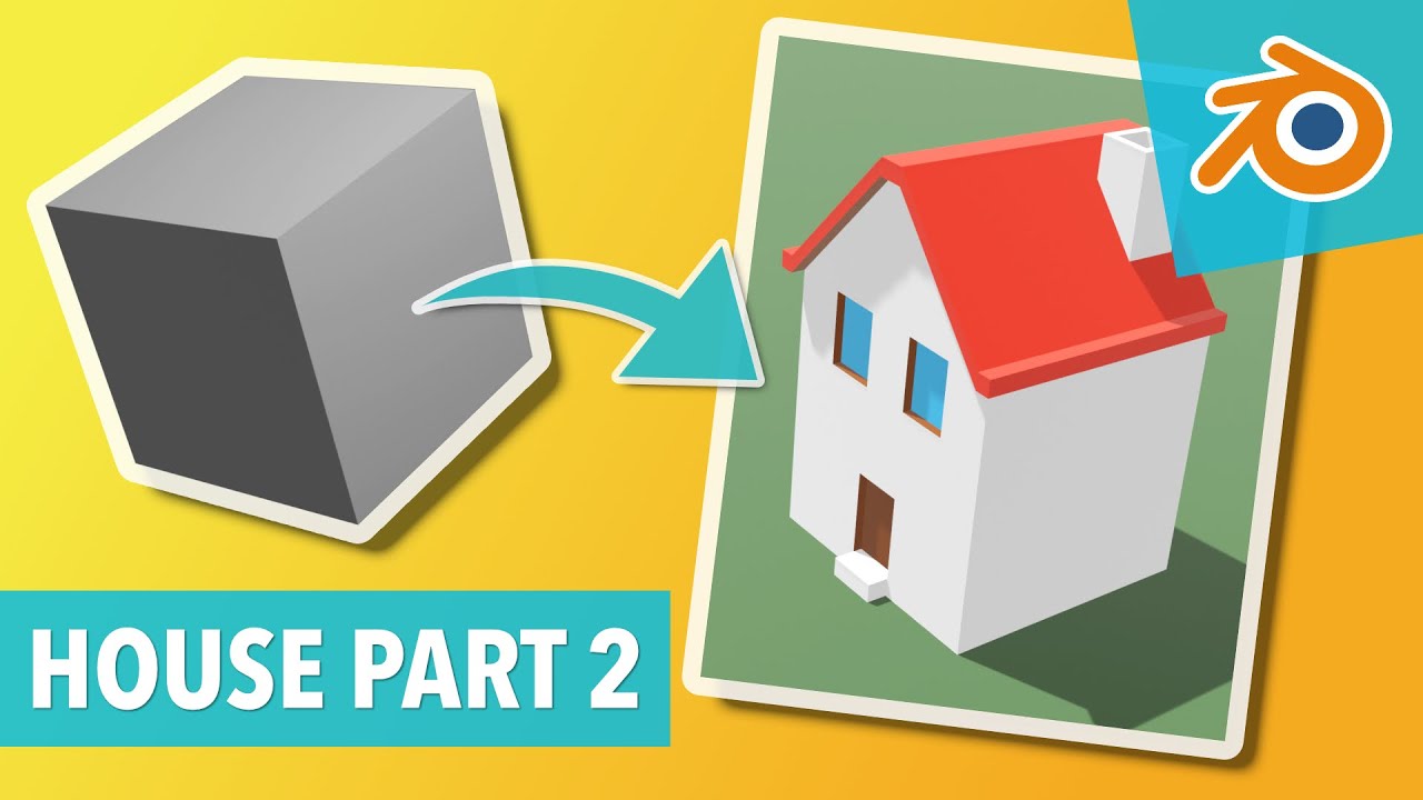 #5 - MODELLING A HOUSE PART 2/3 - Blender 2.8 tutorial - YouTube