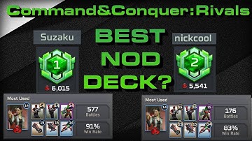 C&C Rivals Best NOD Deck?! Rank 1 & 2 Players PLAYING THIS DECK!
