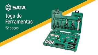 Jogo de ferramentas manuais com 150 peças - ST09510L - ST09510L - Sata