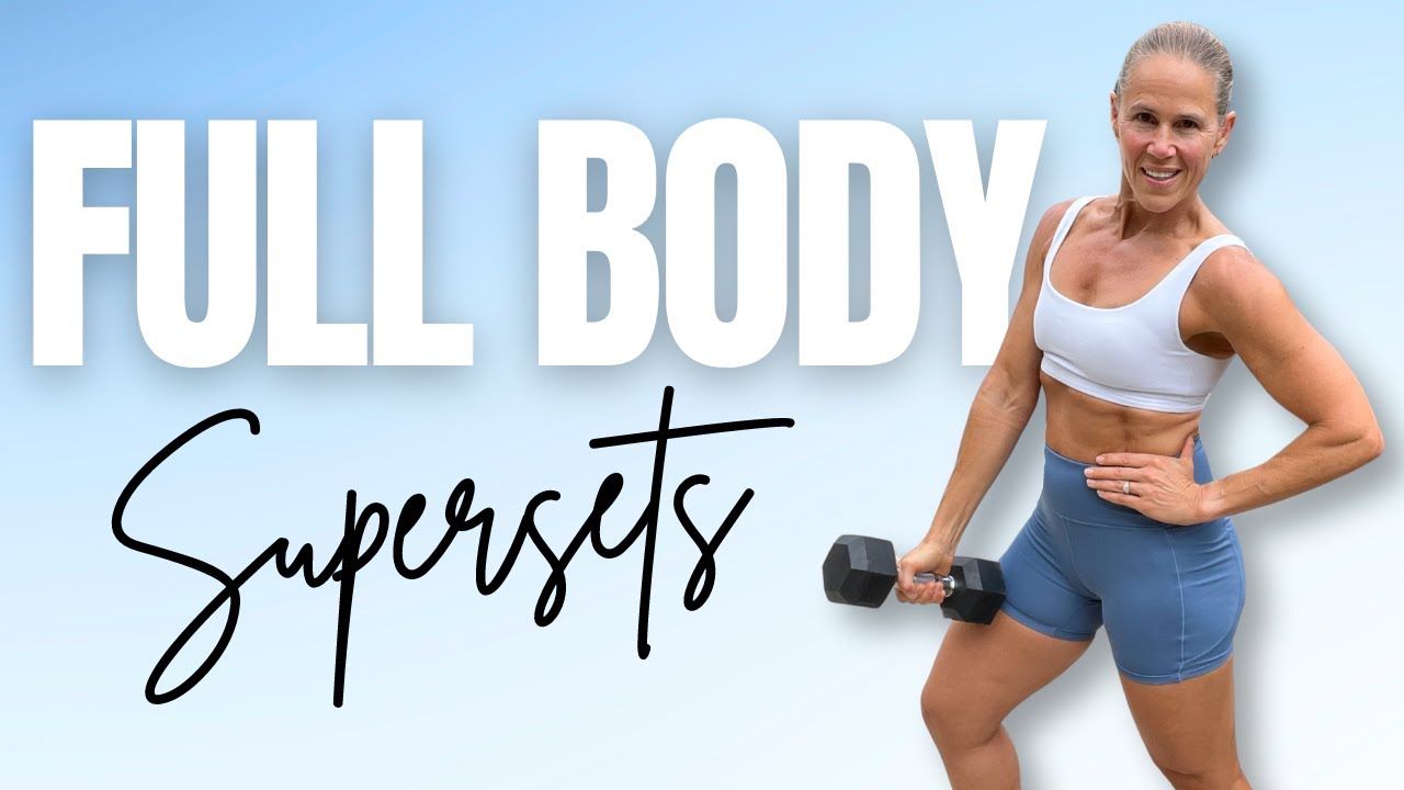 40 MIN FULL BODY SUPERSETS | Dumbbell Strength Workout - YouTube