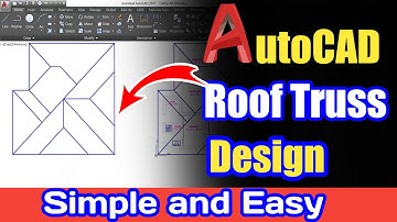Roof Truss Design in Auto CAD | How Roof Truss is Designed in AutoCAD | Simple Easy to Understand