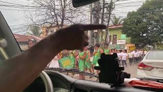 parade for fiesta celebration in asturias