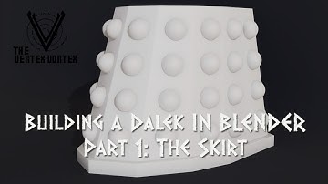 Building a Dalek in Blender Part 1: Skirt, Hemis, Fender