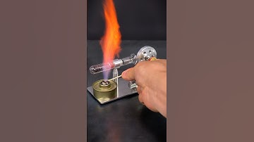 Build Single Cylinder Stirling Engine Generator Powered By Ethanol #enginemodelkit #stirling #diy