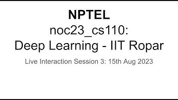 noc23_cs110: Deep Learning (Session 3) : Perceptron using Python and Sigmoid Neuron