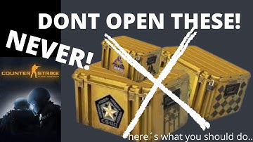 NEVER OPEN CASES IN CSGO! Instead you should...