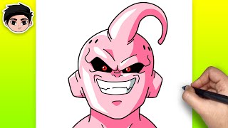 How to Draw KID BUU from Dragon Ball | Easy Step-by-Step