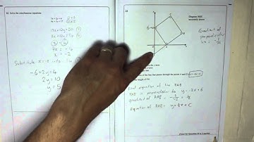 Edexcel GCSE Paper 1 November 2012 Question 23 - Gradient of Perpendicular lines