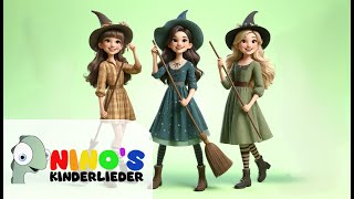 Die drei Hexen 🧙🏾‍♀️ Kinderlied Hexen 🎵 Kinderlieder Deutsch 🪄 Kinderlieder zum Mitsingen