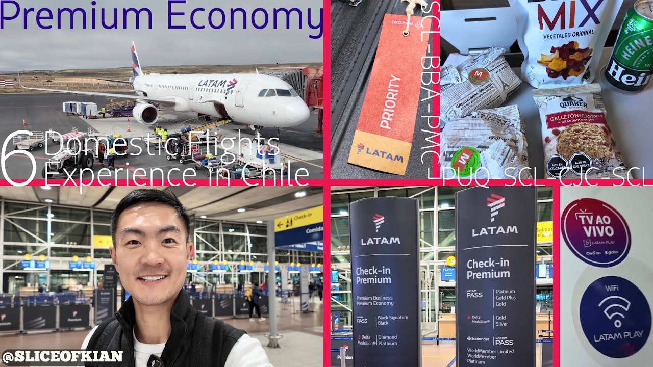 LATAM Premium Economy: Explore Chile in Great Comfort | 6 Domestic Flights Travel Experience 🇨🇱