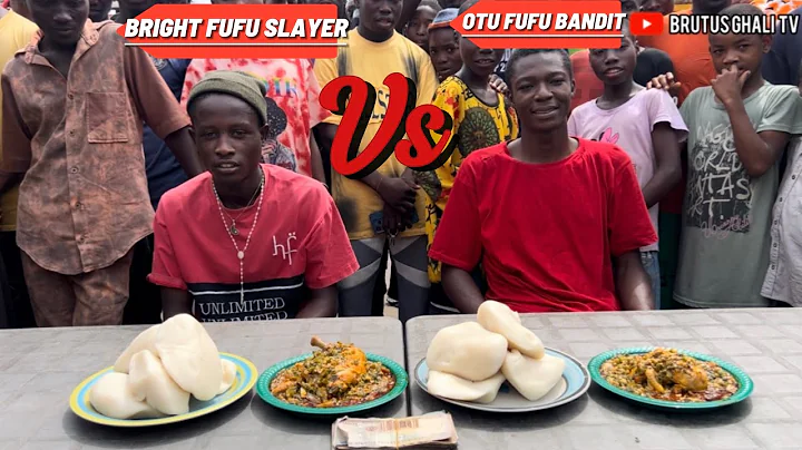 EATING COMPETITION FIRST PERSON TO FINISH 5 FUFU AND OKRO SOUP WIN 100,000