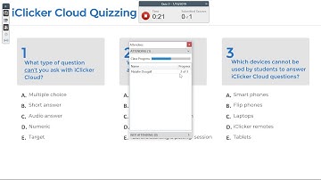 Running Quizzes with iClicker Cloud