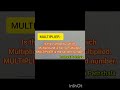Multiplicand MULTIPLIER and Product