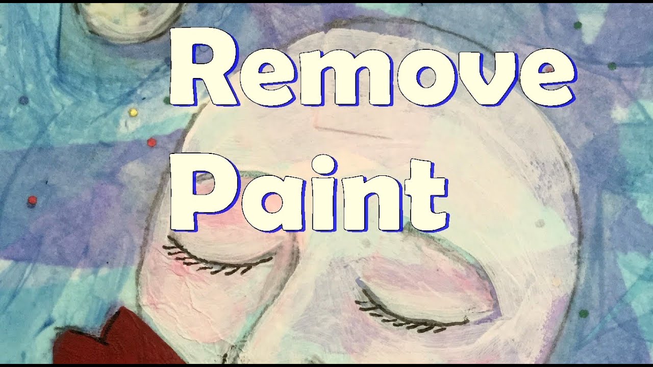How to Remove Acrylic Paint from your art - Art Hack - YouTube