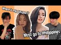 Reasons why they want to visit philippines  korean react to most beautiful filipina actress