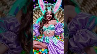 This Stunning Bunny Queen is Stealing the Show! 😍🐇 #Eggstravaganza #CyberEaster #shorts #ai