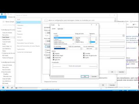 Vídeo: Como altero a cor da fonte em meu e-mail?