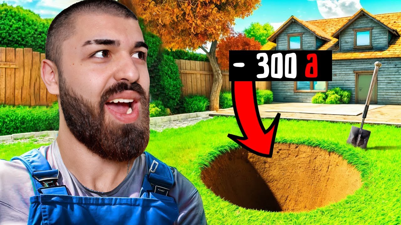 A Game About Digging A Hole ჩემი სახლის ეზოში განძი ვიპოვე?!