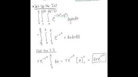 Integrals in Cylindrical Coordinates (Example 1)