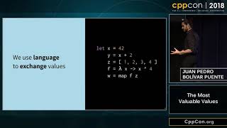 CppCon 2018: Juan Pedro Bolivar Puente “The Most Valuable Values” screenshot 2