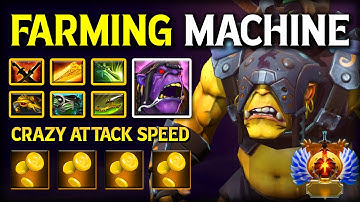 INSANE FARMING LIKE A MACHINE Alchemist With Crazy Attack Speed Destroys All 7.39e Dota 2