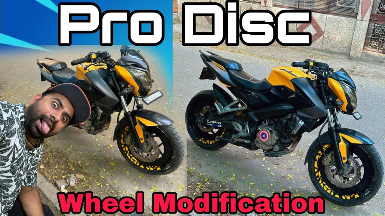 Pro Disc Wheel cover💥 pro disc modification pulsar ns 200 wheel