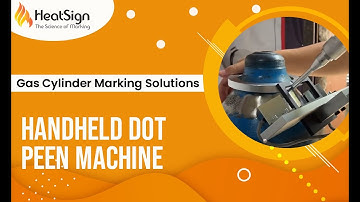 Perfect Marking on Gas Cylinders with Handheld Dot Peen Machine!