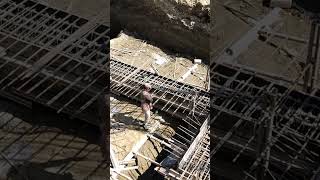 Pressure dowel bars installation. #construction #shorts