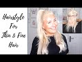 QUICK EASY HAIRSTYLE FOR THIN AND FINE HAIR | USING SEAMLESS CLIP IN EXTENSIONS | THIN HAIR HACKS