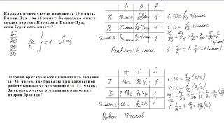 Часть 2.  5-6 классы.  Задачи на совместную работу