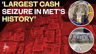 Watch: Police find £4m worth of cash stuffed in Lidl bags in south London