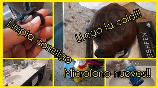 Limpia Conmigo + Mini Vlog // llego la cola postiza - microfonos Nuevos!! // ITS DOMINICAN GIRL 🇩🇴