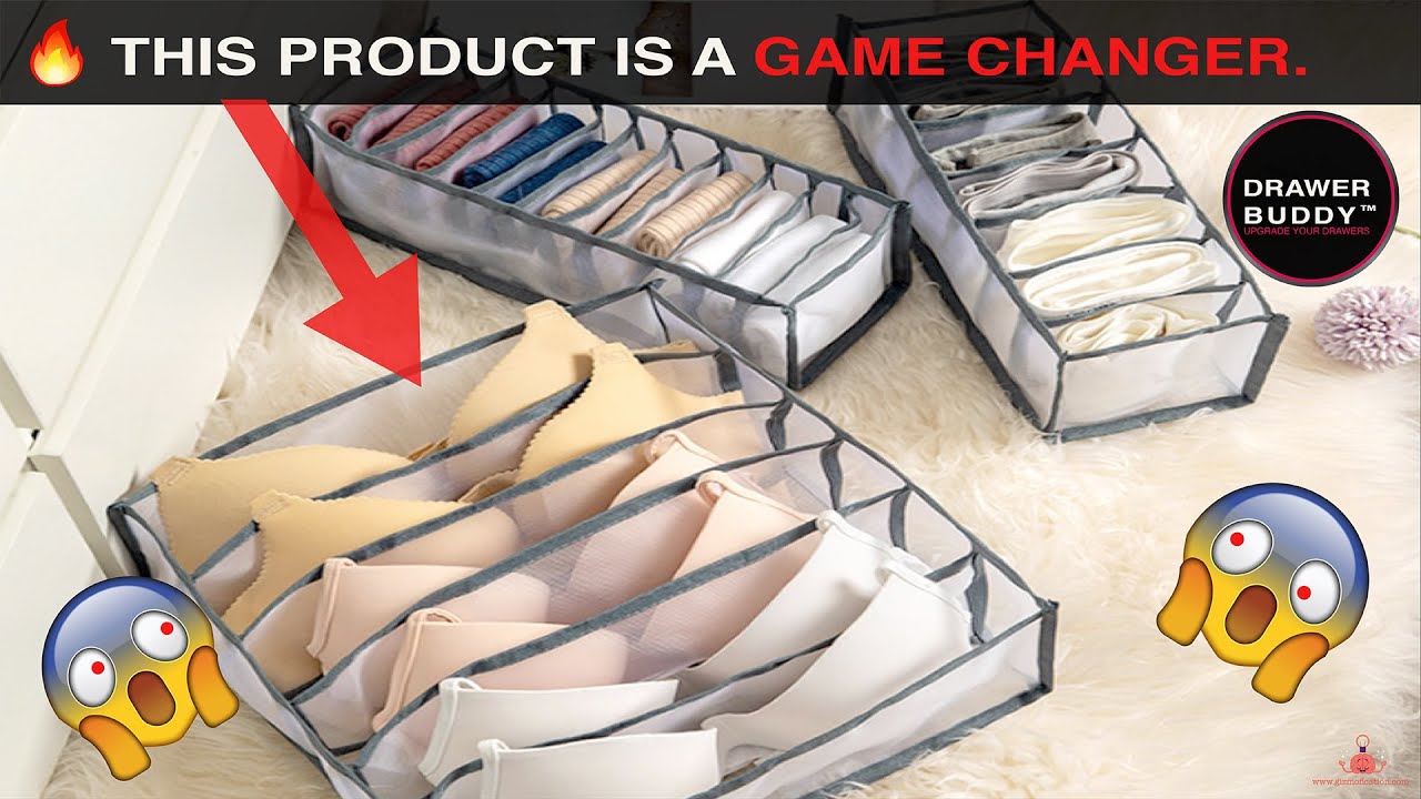 Drawer Buddy™ | Set of 3 - Socks, Briefs, and Bra Organizer