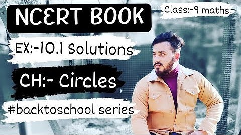 CIRCLES | Ch:- 10 | Ex:-10.1  Solutions |NCERT BOOK Class 9th Maths #ncert #cbse #class10 #circle