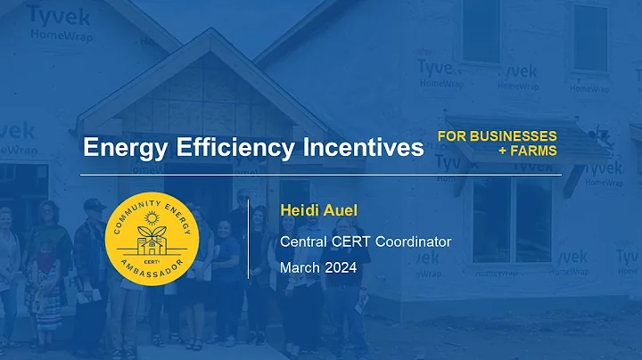 Energy Efficiency Incentives for Businesses and Farms