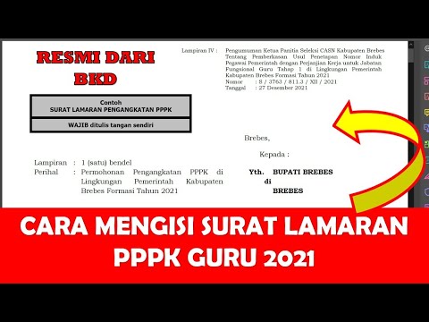 Surat lamaran pppk guru 2021