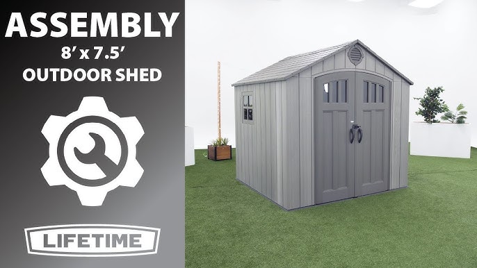 Lifetime LFT60370 8 x 7.5 ft. Outdoor Storage Shed