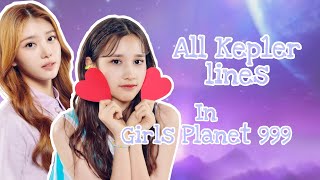 Which Kep1er member has the most lines in Girls Planet 999 ? [Line Distribution]