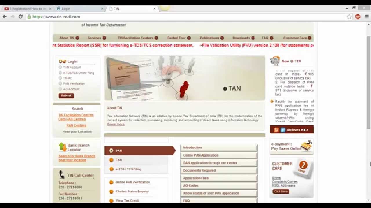 2 Learn TAN How To Check The Status Of TAN Application YouTube 2 learn tan how to check the status of tan application youtube